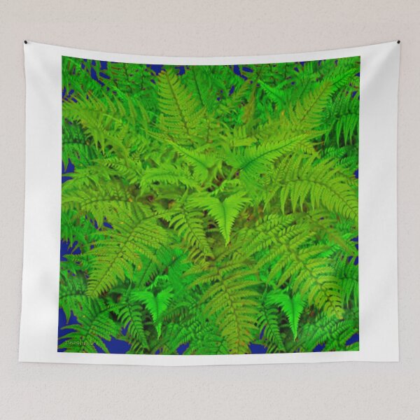 Item preview, VIBRANT GREEN FERNS PATTERNS  WOODLAND GLEN ART designed and sold by sharlesart.