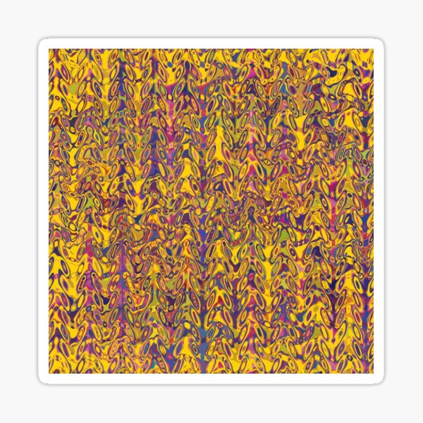 DumbBells Gradient Triangles Sticker