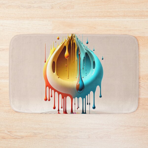 Item preview, Dripping Colourful Drops in Fibonacci Style for Wall Art, Home and Office Decor designed and sold by RAGANADesign.