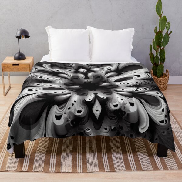 Item preview, Coarse Fluid Explosive Monochromatic Maximalist Pattern Digital Painting designed and sold by CodeAndColors.