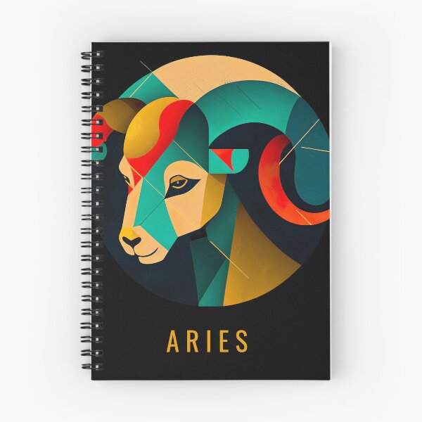 Item preview, Aries Zodiac Sign cubism style designed and sold by MeowStore21.