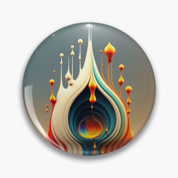 Artikelvorschau, Dripping Colourful Drops in Fibonacci Style for Wall Art, Home and Office Decor entworfen und verkauft von RAGANADesign.