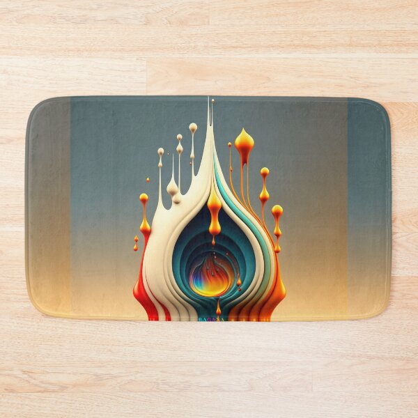 Item preview, Dripping Colourful Drops in Fibonacci Style for Wall Art, Home and Office Decor designed and sold by RAGANADesign.