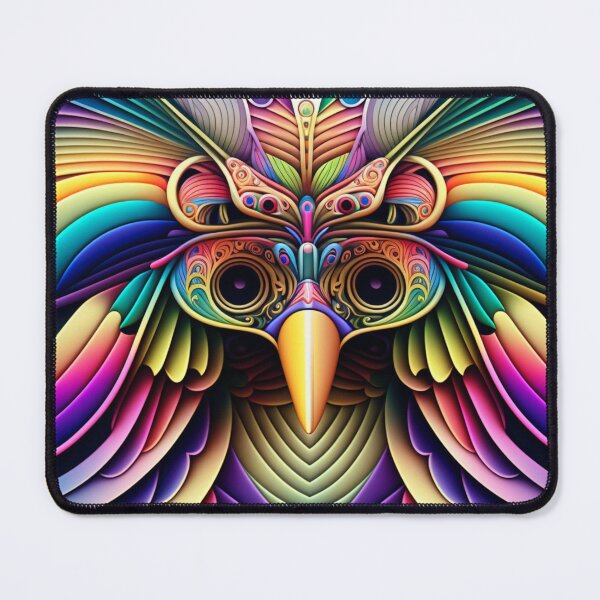 Item preview, Rainbow Bird Pattern | Rainbow Bird | Rainbow Animal | Vivid Bird | Rainbow Firebird | Colorful Butterflies | Native Bird |high resolution designed and sold by Synthetic-Intel.