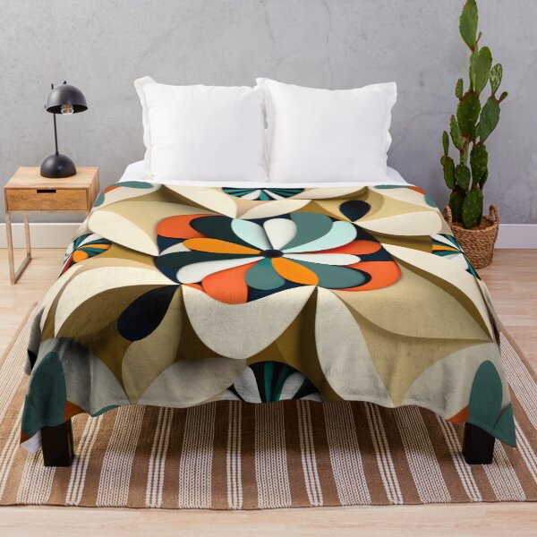 Item preview, Bauhaus flowers, floral abstraction designed and sold by Papouilles.