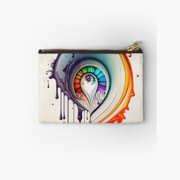 Artikelvorschau, Dripping Colourful Drops in Fibonacci Style for Wall Art, Home and Office Decor entworfen und verkauft von RAGANADesign.