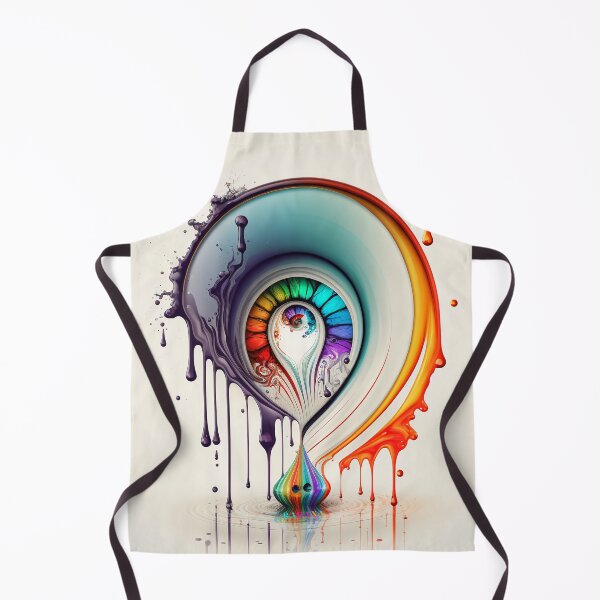 Artikelvorschau, Dripping Colourful Drops in Fibonacci Style for Wall Art, Home and Office Decor entworfen und verkauft von RAGANADesign.
