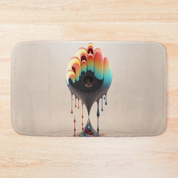 Item preview, Dripping Colourful Drops in Fibonacci Style for Wall Art, Home and Office Decor designed and sold by RAGANADesign.