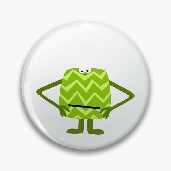 Item preview, Grumpy Zigzag Monster designed and sold by Shiny Happy World.