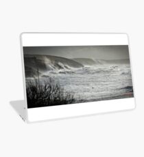 Another Storm coming to Cornwall Laptop Skin