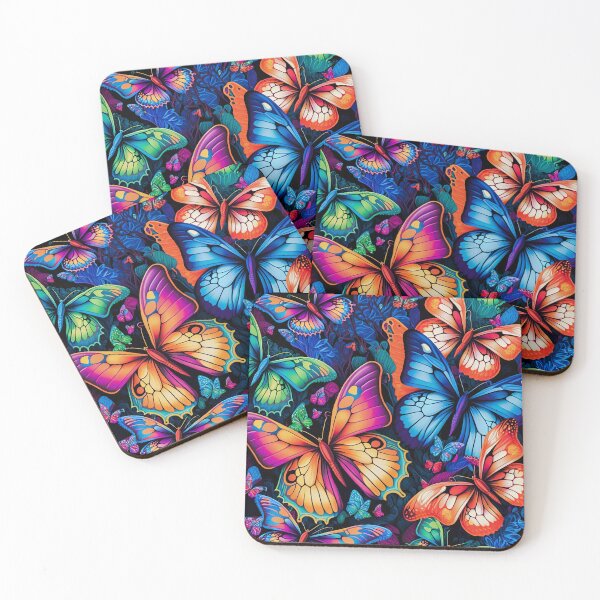 Item preview, Rainbow Butterfly Pattern | Summer Butterflies | Rainbow Butterflies | Monarch Butterflies | high resolution designed and sold by Synthetic-Intel.
