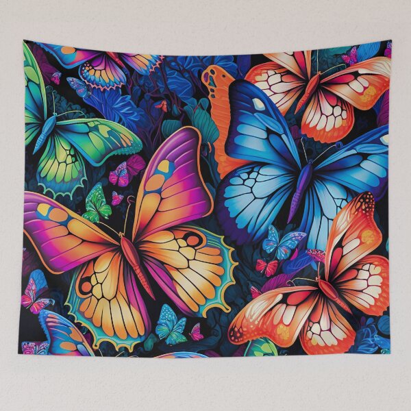 Item preview, Rainbow Butterfly Pattern | Summer Butterflies | Rainbow Butterflies | Monarch Butterflies | high resolution designed and sold by Synthetic-Intel.