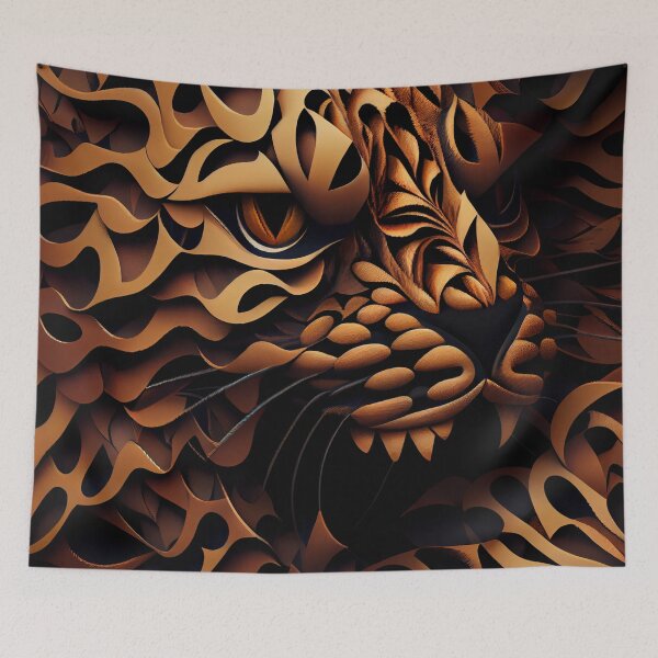 Item preview, Aggressive Animal Print Pattern Digital Painting designed and sold by CodeAndColors.