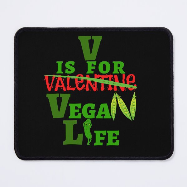 Item preview, V Is For Vegan Life not Valentine. Funny gifts are for vegans who love fruits vegetables cucumber beans designed and sold by facePale.