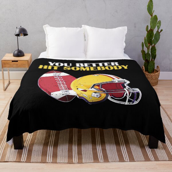 Item preview, American Football Sunday You Better Hit Somebody Funny Women designed and sold by TMelonShop.