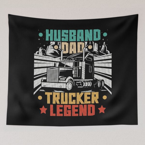 Item preview, Husband Dad Trucker Legend - Funny Trucker designed and sold by VichallanStudio.