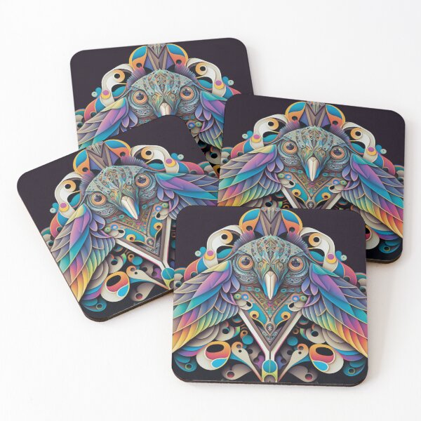 Item preview, Rainbow Bird Pattern | Rainbow Bird | Rainbow Eagle | Vivid Eagle | Rainbow Firebird | Colorful Butterflies | Native Bird |high resolution designed and sold by Synthetic-Intel.