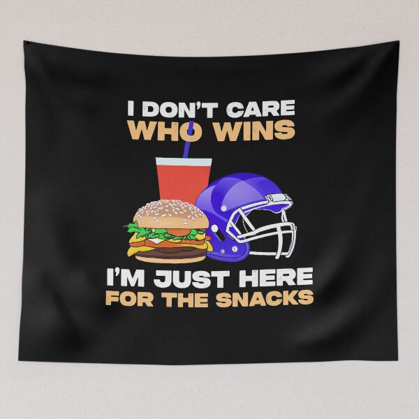 Item preview, I'm Just Here For Snacks Drinks Fries Football Match Sunday designed and sold by TMelonShop.