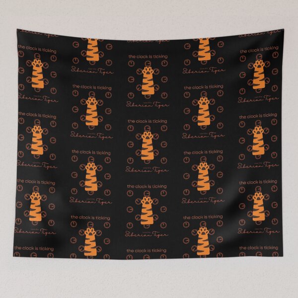 Item preview, Save The Siberian Tiger The Clock is Ticking Graphic T-shirt designed and sold by MagicWolfStar.