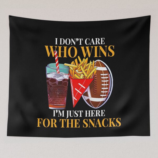Item preview, I'm Just Here For Snacks Drinks Fries Football Match Sunday designed and sold by TMelonShop.