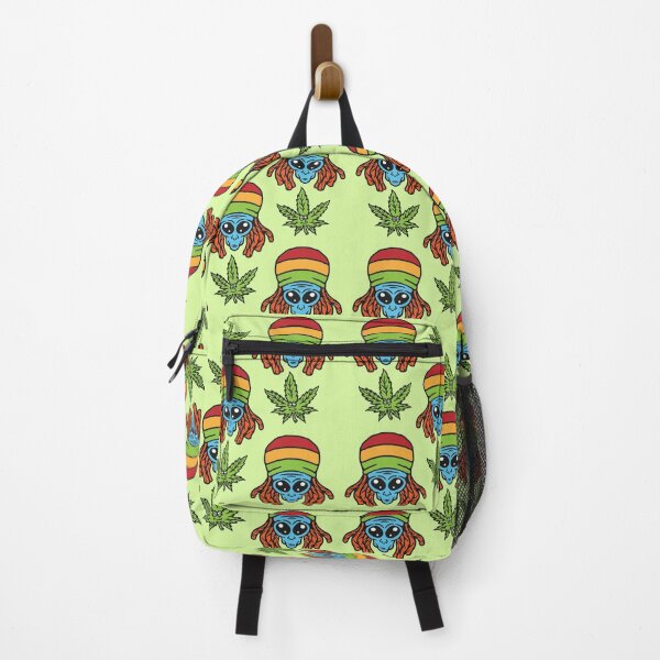 Item preview, alien wearing reggae attribute in vintage style designed and sold by GOODMORNING-ART.