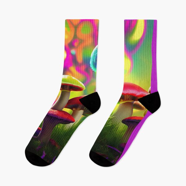 Item preview, Poster with psychedelic mushrooms. designed and sold by Maniock.