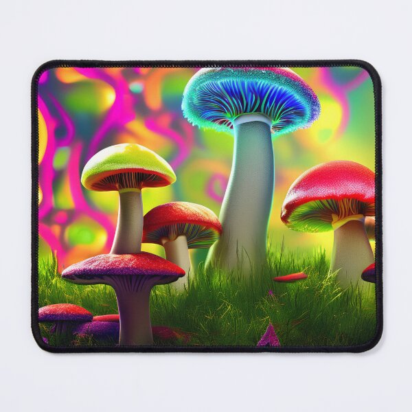 Item preview, Poster with psychedelic mushrooms. designed and sold by Maniock.