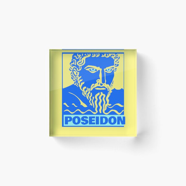 Item preview, Modern Polychrome Poseidon designed and sold by PallasAgora.