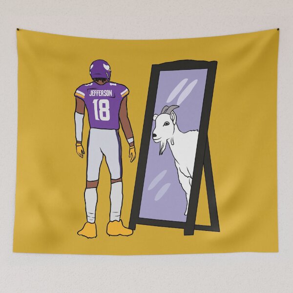 Item preview, Justin Jefferson Mirror GOAT designed and sold by RatTrapTees.