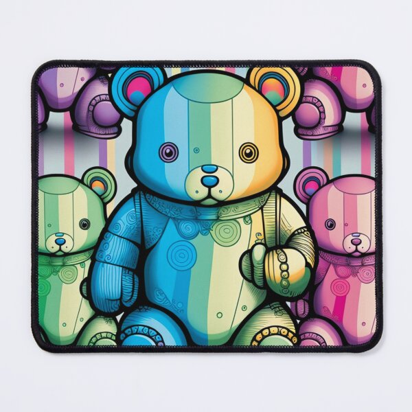 Item preview, Rainbow Bear Pattern | Rainbow Bear | Rainbow Animal | Vivid Bear | Rainbow Bears | Colorful Bear| Colorful Bear |high resolution designed and sold by Synthetic-Intel.