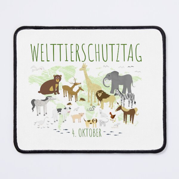 Artikelvorschau, Welttierschutztag - 4. Oktober entworfen und verkauft von MC Art Studio.