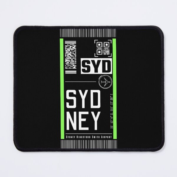 Item preview, SYDNEY SYD [Black] classic luggage tag airport stickers designed and sold by LeddsoDello.