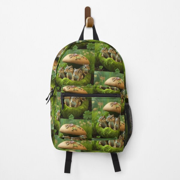 Item preview, Chipmunks in Moss Forest with Mushroom & Clover designed and sold by Bleknervin.