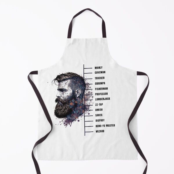 Item preview, Beard measuring cool guy white designed and sold by MeditationMind.