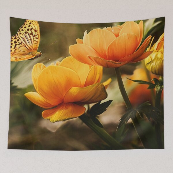 Item preview, butterfly on flowers designed and sold by mottyshop.