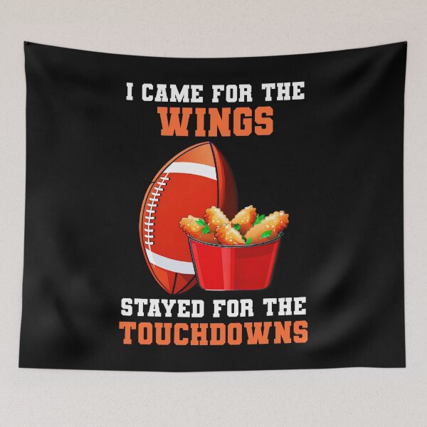Item preview, Funny Wings And Touchdown Lovers Sunday Football Event Show designed and sold by TMelonShop.