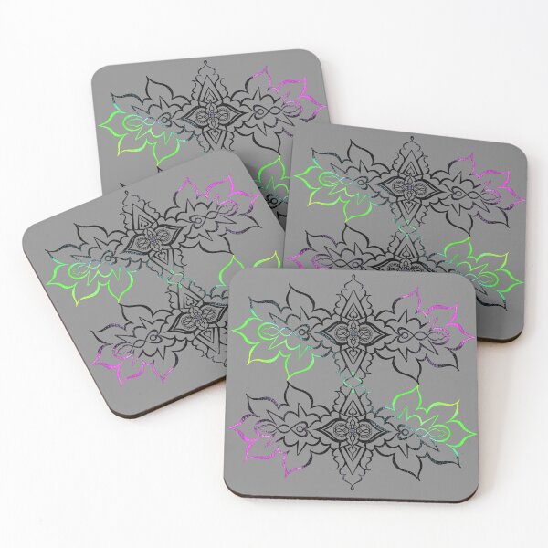 Item preview, Grey Double Mandala designed and sold by HARSHINI maheshwaram Label.