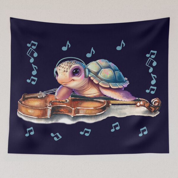 Item preview, Turtle listens to music designed and sold by Artbellachi.