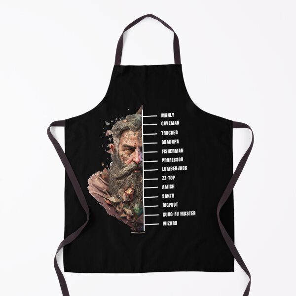 Item preview, Beard measuring viking wizard black designed and sold by MeditationMind.