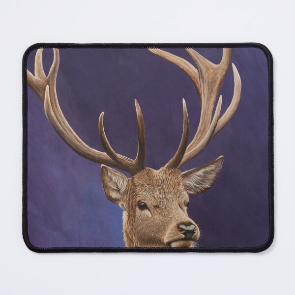 Item preview, Stag on purple background (majestic) designed and sold by garethwildart.