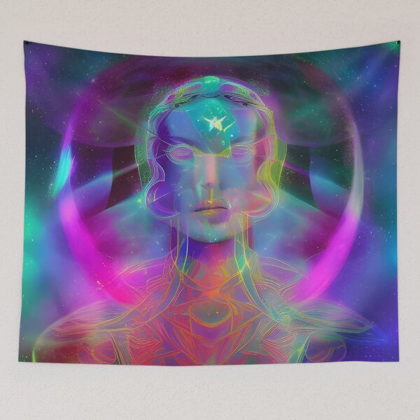 Item preview, A Higher Love No.7 - Astral Cosmic AI Illustration designed and sold by Recall-Design.