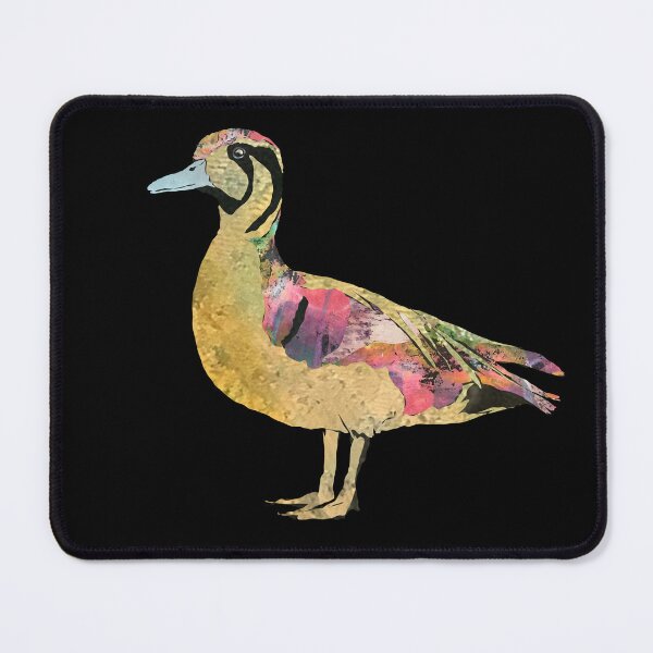 Item preview, Baikal Teal Duck in a Colorful Patchy Collage Pattern designed and sold by ginaisarty.