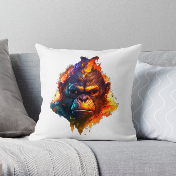 A Bathing Ape Art Design #7 Throw Pillow