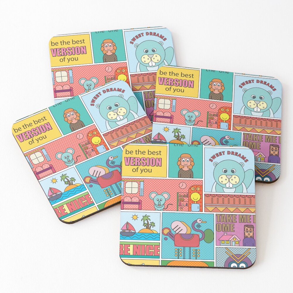 Item preview, Coasters (Set of 4) designed and sold by Riocloud.