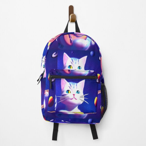 Item preview, Cat Playing the Guitar on a Space Background designed and sold by HanaiPrint.