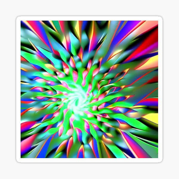 Psychedelic Pattern #70 - Part of Our Psychedelic Pattern Collection Sticker