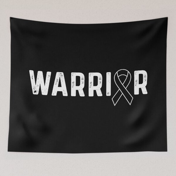 Item preview, Melanoma Skin Cancer Awareness Black Ribbon Warrior  designed and sold by CancerMerch.