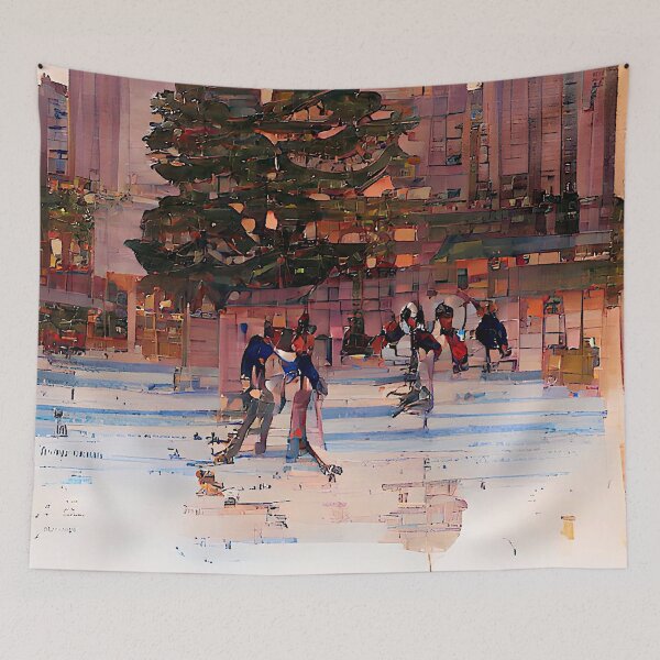 Item preview, New York City Christmas Tree Ice Skating Rink designed and sold by Jon-Baran.