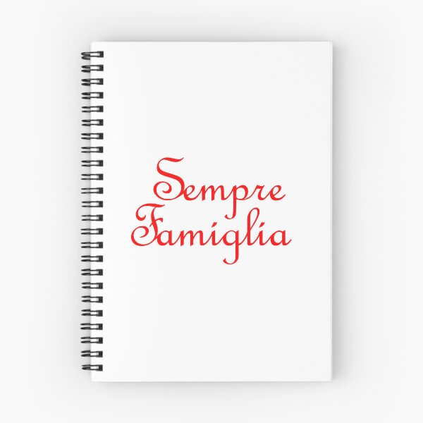 Item preview, Sempre Famiglia means Always Family in Italian (Red letters) designed and sold by SunnyDazDesign.