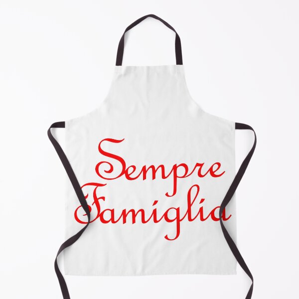 Item preview, Sempre Famiglia means Always Family in Italian (Red letters) designed and sold by SunnyDazDesign.